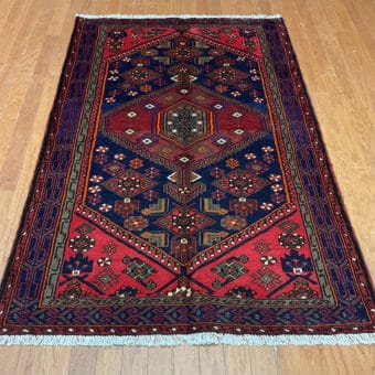 Persian Hand-knotted Hamadan Wool Rug (4'2 x 6'4)
