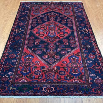 Persian Hand-knotted Hamadan Wool Rug (4'9 x 7'3)
