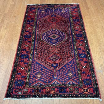 Persian Hand-knotted Tribal Hamadan Wool Rug (4'5 x 7'9)