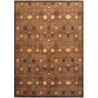 Indo Hand-knotted Vegetable Dye Khotan Wool Rug (10' x 13'7)