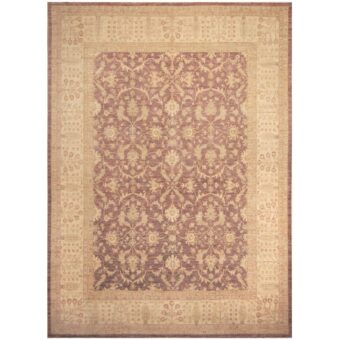 Afghan Hand-knotted Vegetable Dye Oushak Wool Rug (9'8 x 13'5)