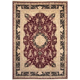 Indo Hand-knotted Vegetable Dye Tabriz Wool Rug (9'9 x 14')