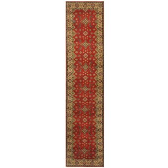 Afghan Hand-knotted Kazak Wool Runner (2'9 x 12')
