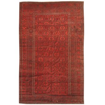 Afghan Hand-knotted 1900s Bashiri Wool Rug (9'5 x 17'9)