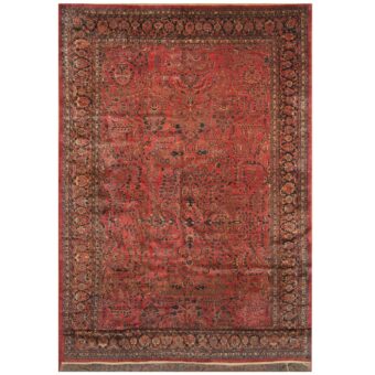 Persian Hand-knotted 1920s Sarouk Wool Rug (10'4 x 19'5)