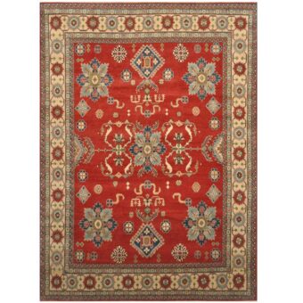 Afghan Hand-knotted Kazak Wool Rug (9'2 x 13')