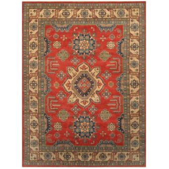 Afghan Hand-knotted Kazak Wool Rug (9' x 12')