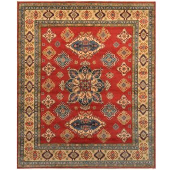 Afghan Hand-knotted Kazak Wool Rug (8'3 x 10')