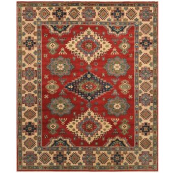 Afghan Hand-knotted Kazak Wool Rug (8'2 x 10')