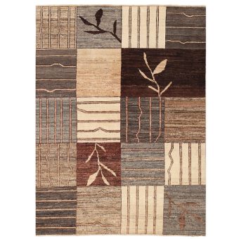 Afghan Hand-knotted Vegetable Dye Tribal Gabbeh Wool Rug (3'9 x 5'1)