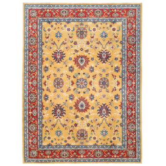 Afghan Hand-knotted Vegetable Dye Oushak Wool Rug (10' x 13'8)