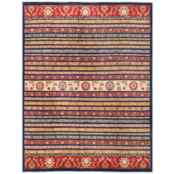 Afghan Hand-knotted Kazak Wool Rug (9' x 11'6)