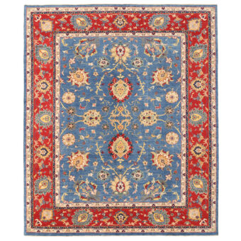 Afghan Hand-knotted Oushak Wool Rug (8'3 x 9'10)