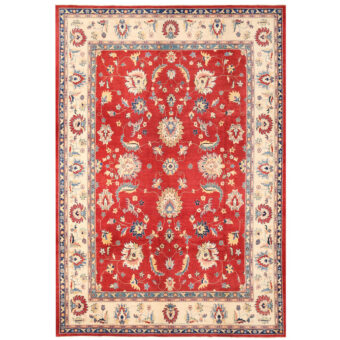 Afghan Hand-knotted Vegetable Dye Oushak Wool Rug (9'9 x 14')