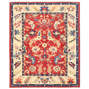 Afghan Hand-knotted Vegetable Dye Oushak Wool Rug (9'11 x 12'3)