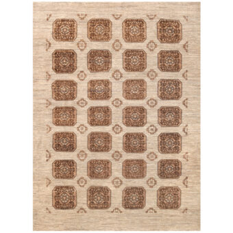Afghan Hand-knotted Turkoman Wool Rug (8'9 x 11'10)