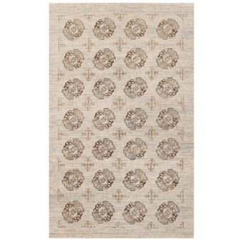 Afghan Hand-knotted Turkoman Wool Rug (4'10 x 7'8)