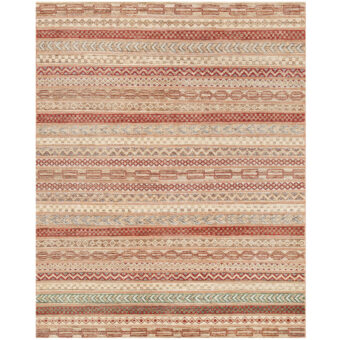 Afghan Hand-knotted Vegetable Dye Gabbeh Wool Rug (5' x 6'3)