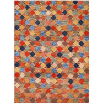 Afghan Hand-knotted Vegetable Dye Gabbeh Wool Rug (10'9 x 15'3)
