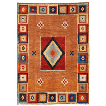 Afghan Hand-knotted Vegetable Dye Gabbeh Wool Rug (9'10 x 13'11)