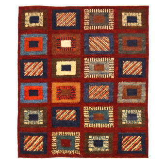 Afghan Hand-knotted Vegetable Dye Gabbeh Wool Rug (8'3 x 9'7)
