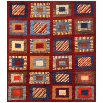 Afghan Hand-knotted Vegetable Dye Shag Gabbeh Wool Rug (8'1 x 9'2)