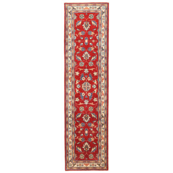 Afghan Hand-knotted Vegetable Dye Oushak Wool Runner (2'6 x 9'10)