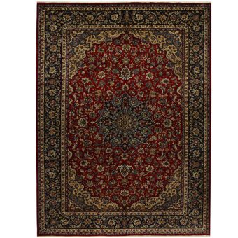 Persian Hand-knotted Mashad Wool Rug (9'10 x 13'2)