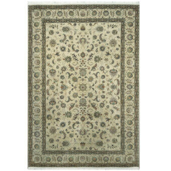 Persian Hand-knotted Tabriz Wool & Silk Rug (6'8 x 10'1)