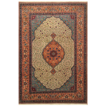 Persian Hand-knotted Semi-antique 1960's Tabriz Wool Rug (6' x 8'10)