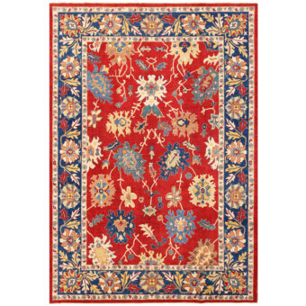 Afghan Hand-knotted Vegetable Dye Oushak Wool Rug (8'10 x 12'7)