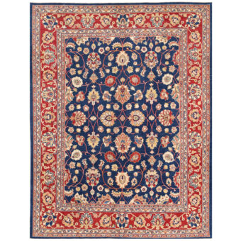 Afghan Hand-knotted Vegetable Dye Oushak Wool Rug (8'10 x 11'7)