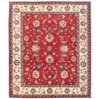 Afghan Hand-knotted Vegetable Dye Oushak Wool Rug (10'2 x 12'3)
