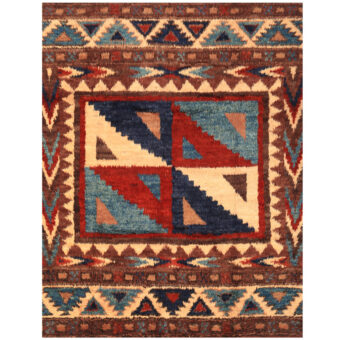 Afghan Hand-knotted Vegetable Dye Shag Gabbeh Wool Rug (7'7 x 9'10)