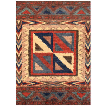 Afghan Hand-knotted Vegetable Dye Shag Gabbeh Wool Rug (6'6 x 9'2)