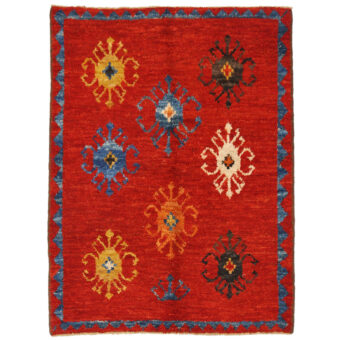 Afghan Hand-knotted Vegetable Dye Shag Gabbeh Wool Rug (4'10 x 6'8)