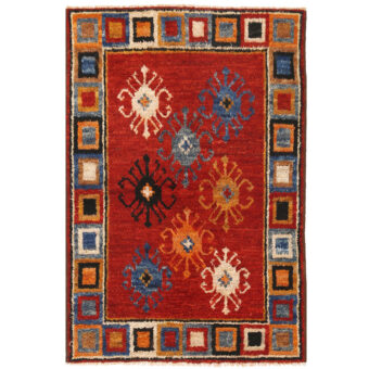 Afghan Hand-knotted Vegetable Dye Shag Gabbeh Wool Rug (4'10 x 7'4)