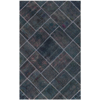 Pak Persian Hand-knotted Patchwork Wool Rug (4'9 x 7'9)