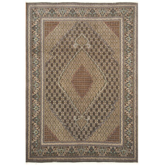 Persian Hand-knotted Tabriz Wool & Silk Rug (6'8 x 9'6)