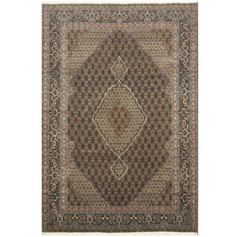 Persian Hand-knotted Tabriz Wool & Silk Rug (6'8 x 9'8)