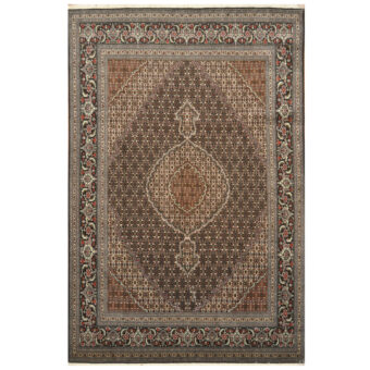 Persian Hand-knotted Tabriz Wool & Silk Rug (6'8 x 10')