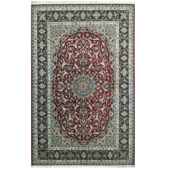 Persian Hand-knotted Isfahan Wool & Silk Rug (6'9 x 10'7)