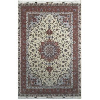 Persian Hand-knotted Tabriz Wool & Silk Rug (6'7 x 10')