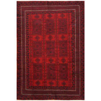 Afghan Hand-knotted Balouchi Wool Rug (6'4 x 9'7)