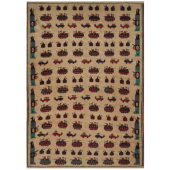Afghan Hand-knotted Balouchi Wool Rug (7' x 9'9)