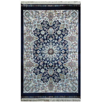 Indo Hand-knotted Kashmiri Silk Rug (2' x 3')