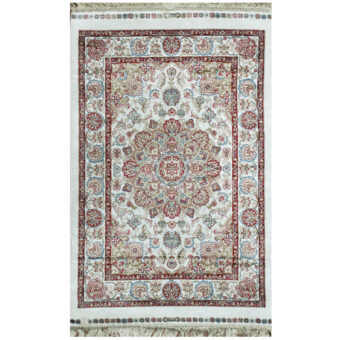 Indo Hand-knotted Kashmiri Silk Rug (2' x 3')