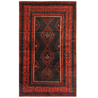 Afghan Hand-knotted Balouchi Wool Rug (6' x 9'9)
