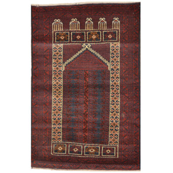 Afghan One-Of-A-Kind Tribal Balocuhi Wool Rug (2'8 x 4'1)
