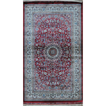 Indo Hand-Knotted Kashmiri Silk Rug (3' x 5')